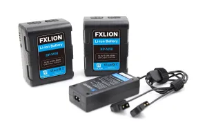 Fxlion BP-M98-KA Square V-Mount Compact Lithium-Ion Battery Kit