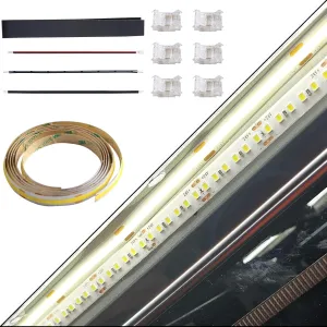 FYSETC Upgrade 24V COB Led Light Kit for Crealty K1 Max - Original Led Strip Light Replace: 1.3m Super Bright LED Lighting Bar Width 10mm Flexible Waterproof High Density Uniform Light 3D Printer Part