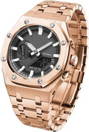 GA2100 Model Oak All Metal Bezel Strap Style Watch Bands For GA2110SU-9A Mod Kit Accessories with bottom cover