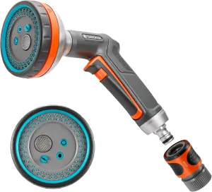 GARDENA (3817M-FP) Frost Proof - Premium Metal Multi Sprayer (Five Spray Patterns)   Water Stop