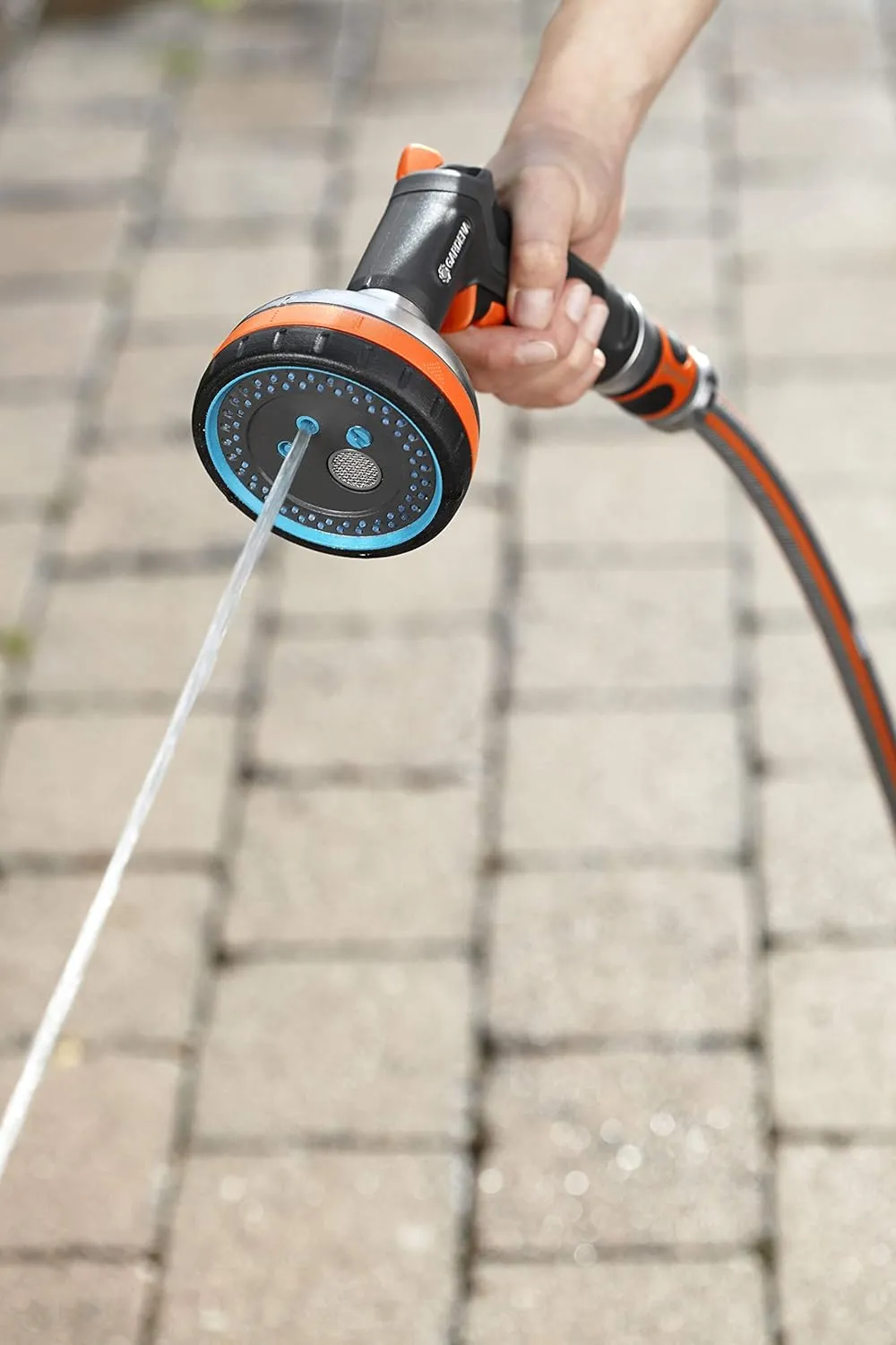 GARDENA (3817M-FP) Frost Proof - Premium Metal Multi Sprayer (Five Spray Patterns)   Water Stop