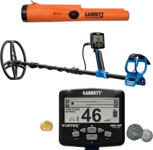 Garrett Vortex VX9 Metal Detector Bundle with Pro-Pointer at – Waterproof Pinpointer, Advanced Target ID, Wireless Ready – Complete Treasure Hunting Kit