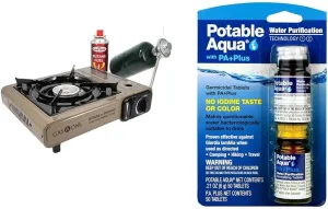 Gas One GS-3400P Propane or Butane Stove Dual Fuel Stove Portable Camping Stove - Patent Pending - with Carrying Case Great for Emergency Preparedness Kit
