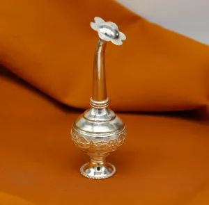 German Silver silver vintage design Attardani, pooja spray bottle (TPT)