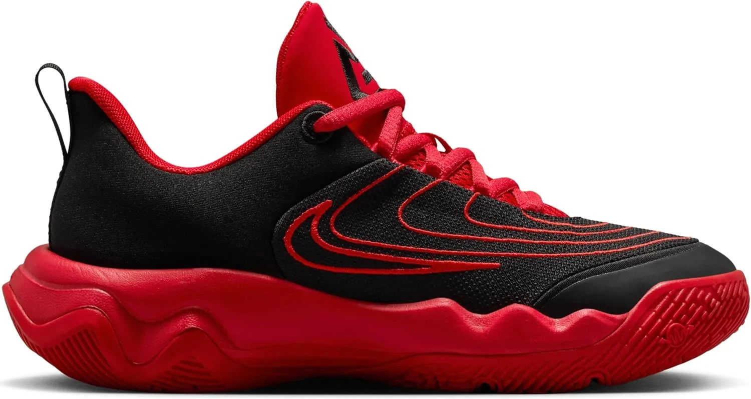 Giannis Immortality 4 Big Kids' Basketball Shoes (FZ6734-005, Black/University Red/Team Red)