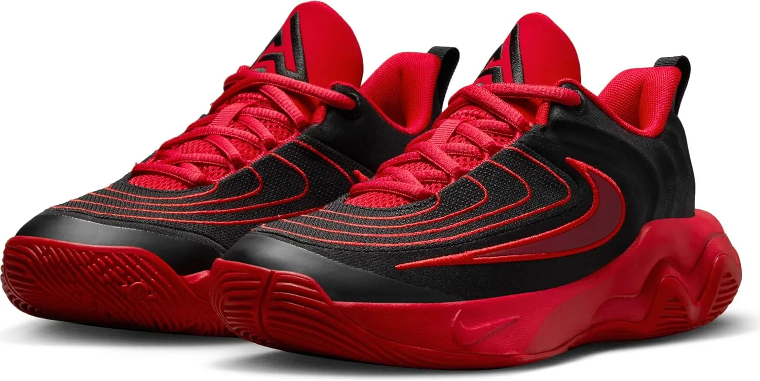 Giannis Immortality 4 Big Kids' Basketball Shoes (FZ6734-005, Black/University Red/Team Red)