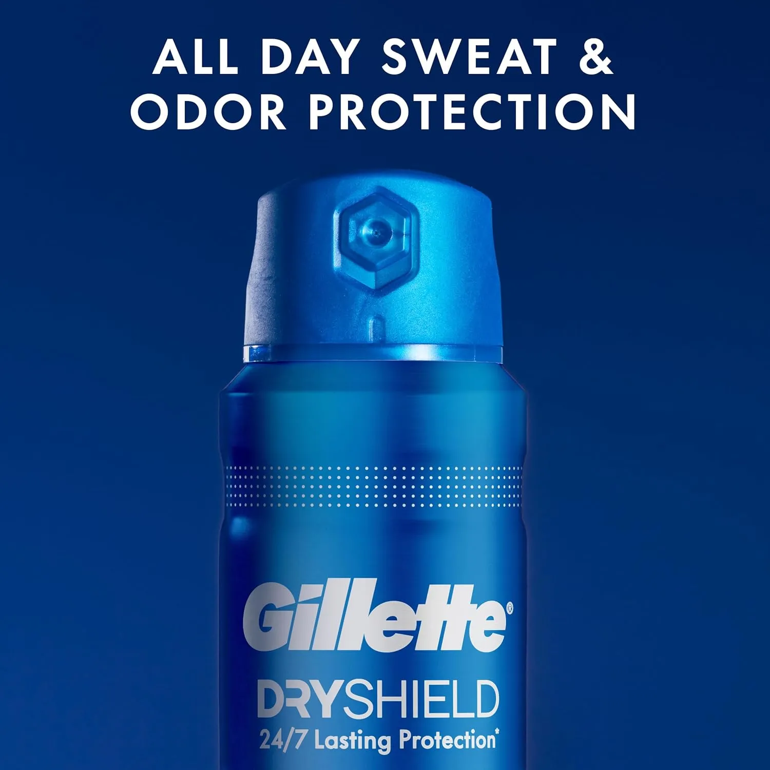 Gillette Dry Spray Antiperspirant and Deodorant for Men, 24/7 Sweat & Odor Protection, Anti-White Mark Technology, Cool Wave Scent, 4.3 oz (Pack of 3)