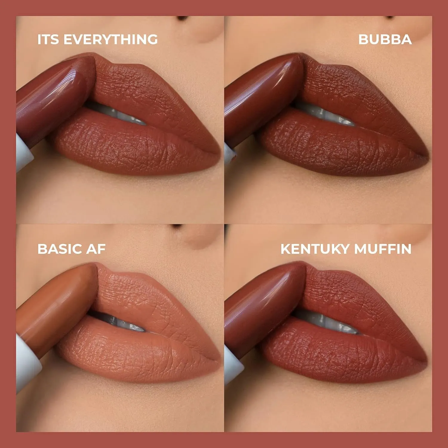 GIVE THEM LALA Lip Liner and Lipstick Set - BUBBA Lip Kit For Long Lasting, Moisturizing Wear- All Day Lipstick and Liner with Silky Smooth Finish - Cruelty-Free Lip Makeup (Bubba Lip)