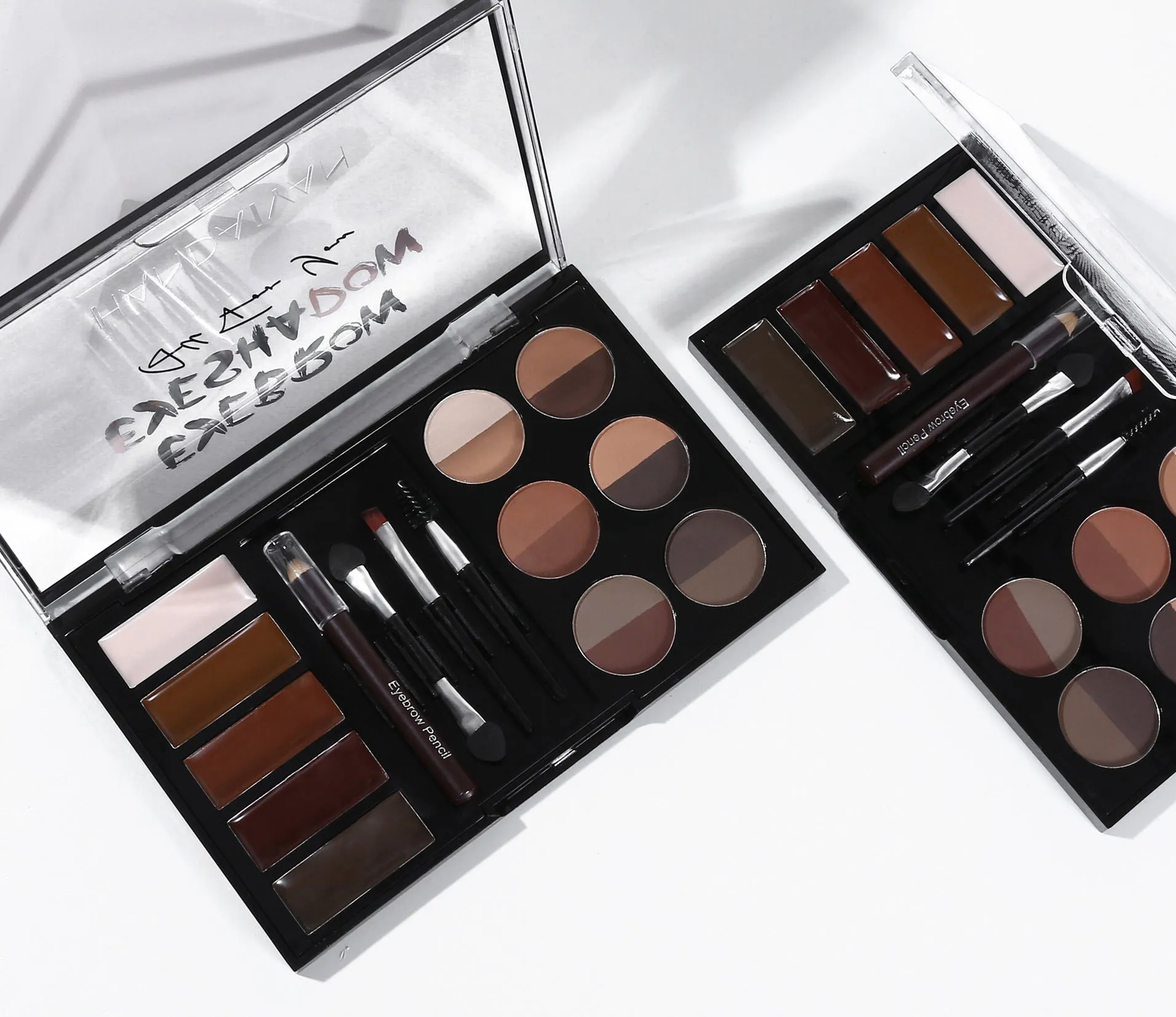 GMA013 - Professional Eyebrow Makeup Powder & Stencil Set