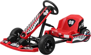 Go Kart 36V Electric Drift Kart Car with Adjustable Seat 16 MPH Child Electric Drift Go-Kart 350W Powerful Motor Outdoor Ride on Toy Drift/Sport Mode High-Speed Racing and Immersive Gaming