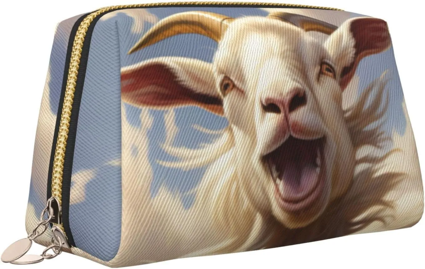 Goat Frolic Travel-Ready Toiletry Bag, Compact Makeup Organizer For Women