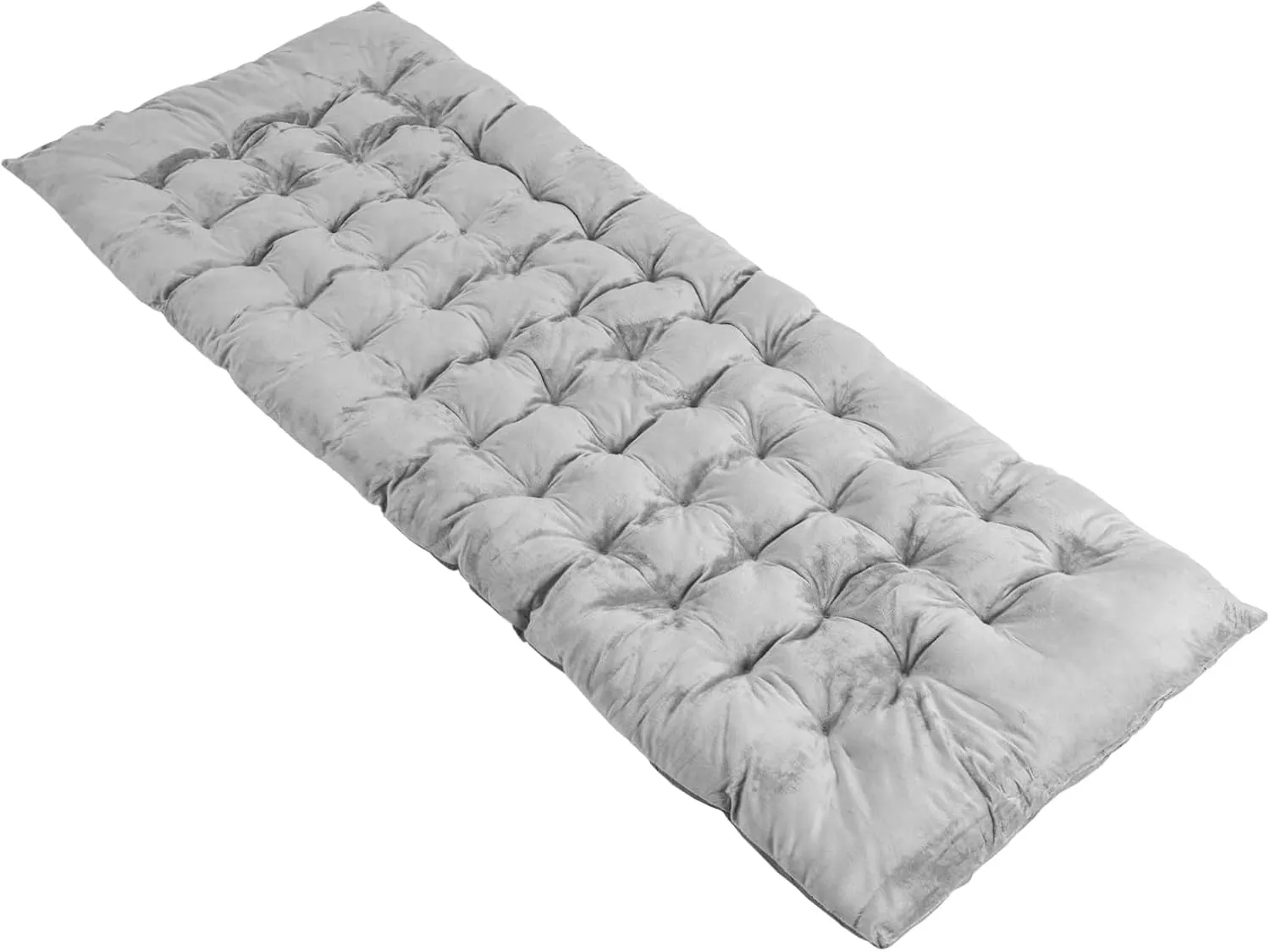 GOFLAME Camping Cot Mattress, Sleeping Cot Pad with Soft and Breathable Crystal Velvet, 75” x 27.5” Lightweight Comfortable Camping Cot Pad for Outdoor Hiking Vacation Traveling (Grey)