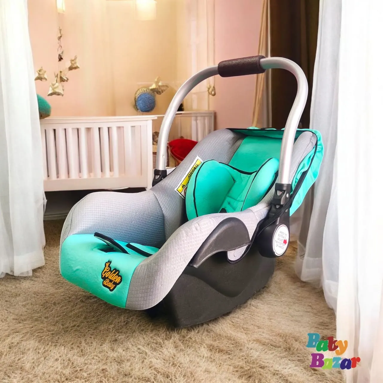 Golden Baby Premium Infant Car Seat Lightweight Safe & Stylish for Newborns