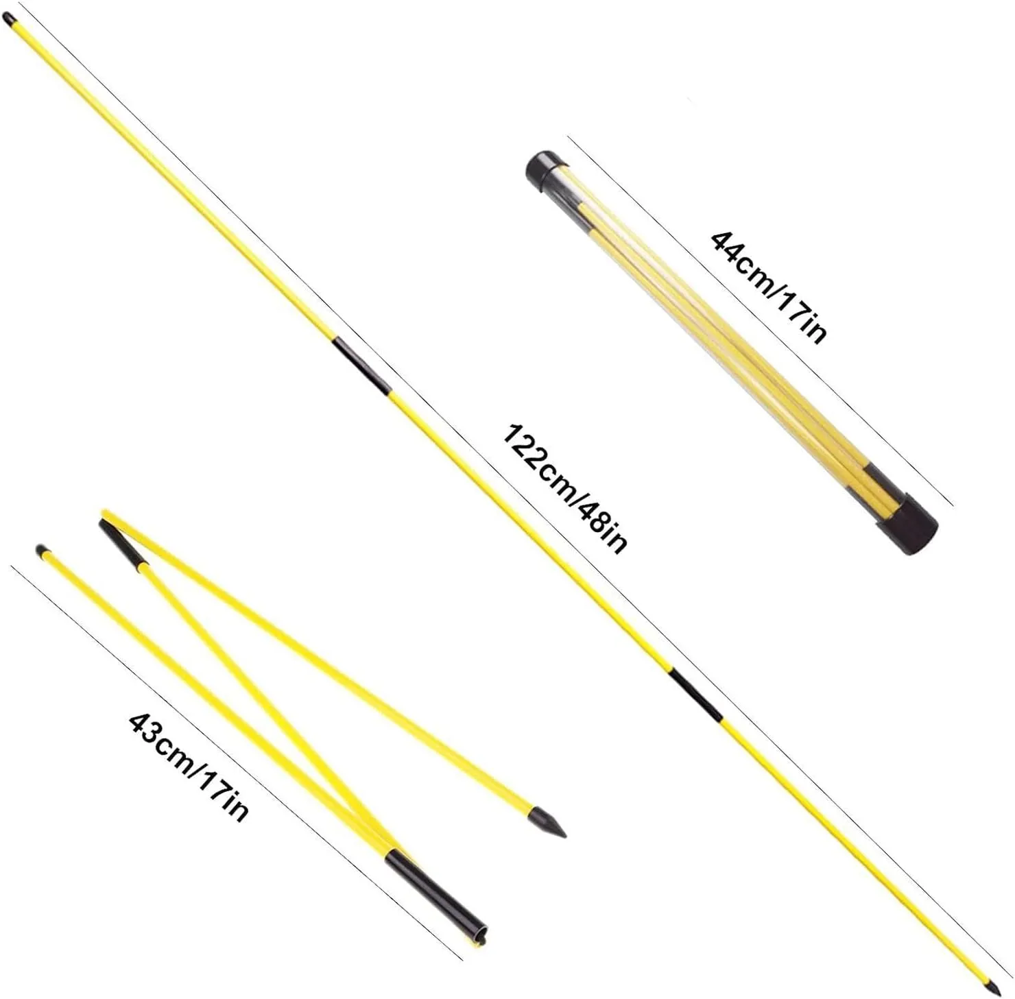 Golf Swing Alignment Kit with Compact Storage Solution