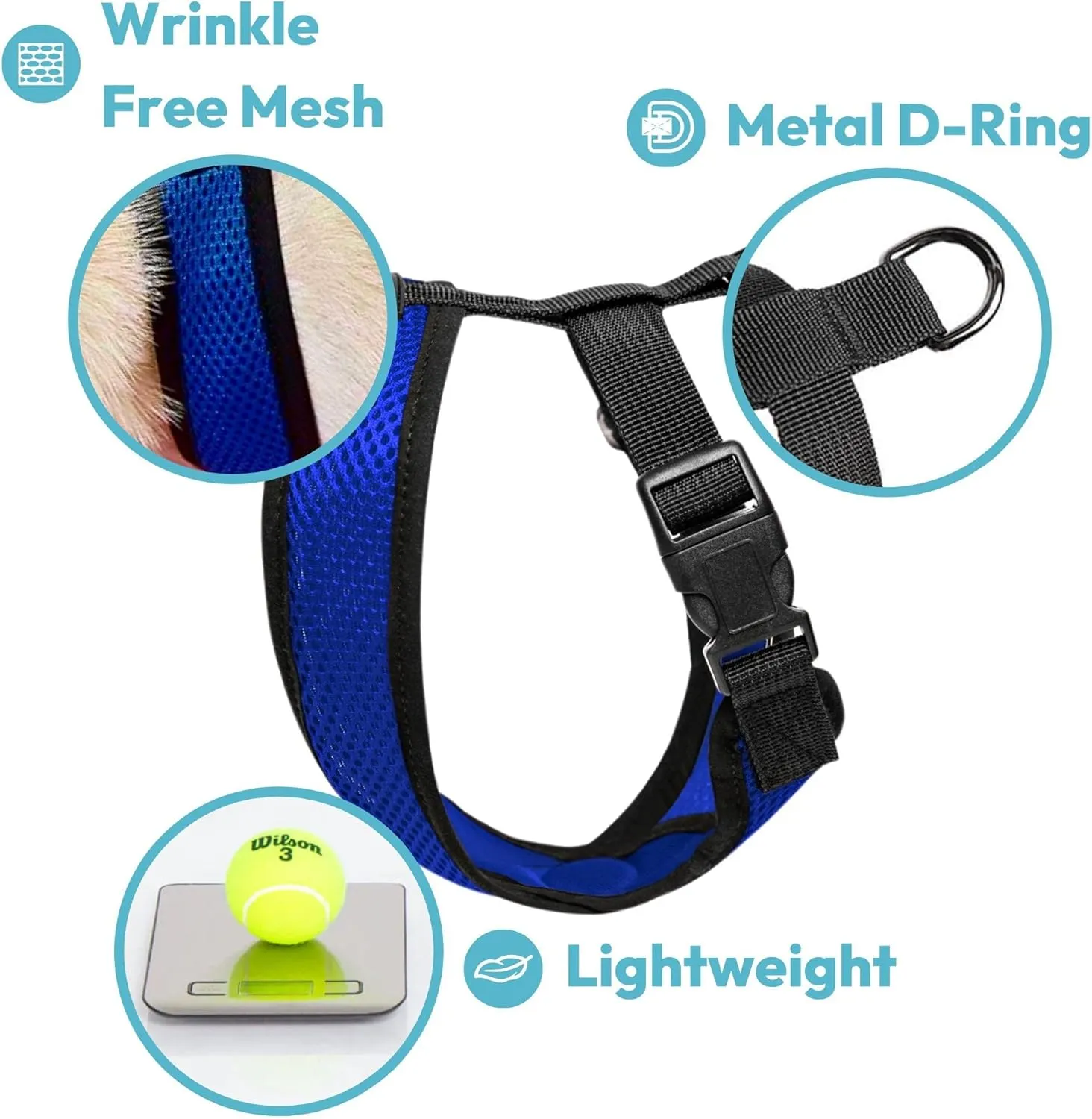 Gooby Comfort X Head In Harness - Black, Medium - No Pull Small Dog Harness Patented Choke-Free X Frame - Perfect on the Go Dog Harness for Medium Dogs No Pull or Small Dogs for Indoor and Outdoor Use