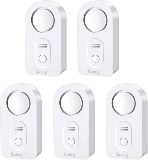 Govee Water Leak Detectors 5 Pack, 100dB Adjustable Audio Alarm Sensor, Sensitive Leak and Drip Alert, for Kitchen Bathroom Basement (Cannot Connect to Wi-Fi Directly)
