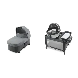 Graco Premier Midtown Carry Cot & Pack 'n Play Travel Dome LX Playard with Bassinet, Redmond