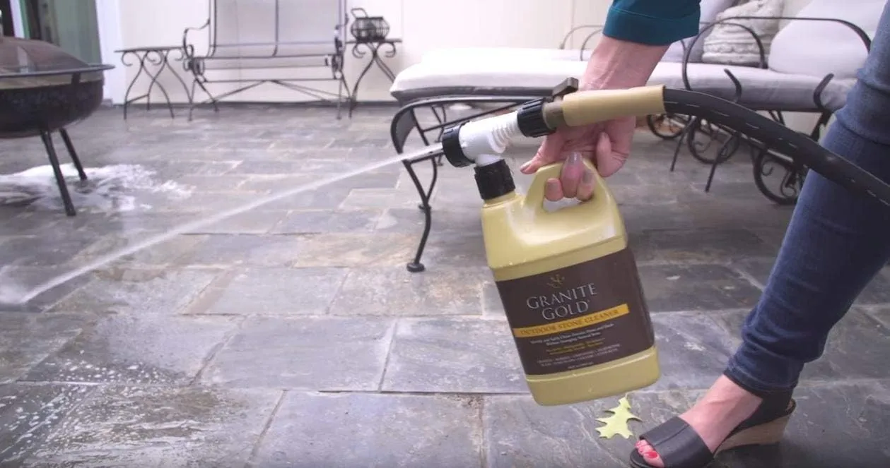 Granite Gold Outdoor Stone Cleaner - Deep Cleans Stone And Concrete Patios, Decks, Driveways - 64 Ounces, Model:GG0041