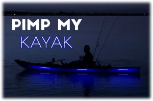 Green Blob Outdoors Pimp My Kayak Complete LED Lighting Kit with Battery and Charger Included - Do it Yourself