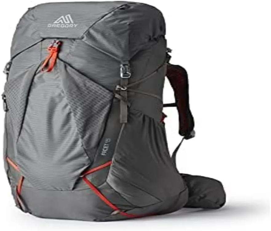 Gregory Facet 55L Women's Ultralight Backpacking Pack with Freefloat Suspension, Aluminum Frame, Ventilated Backpanel, Medium, Sunset Grey