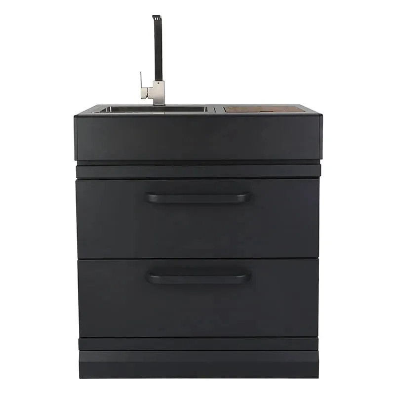 GRLLR Outdoor Kitchen 5 Burner BBQ, Stove unit,Fridge, and Kamado