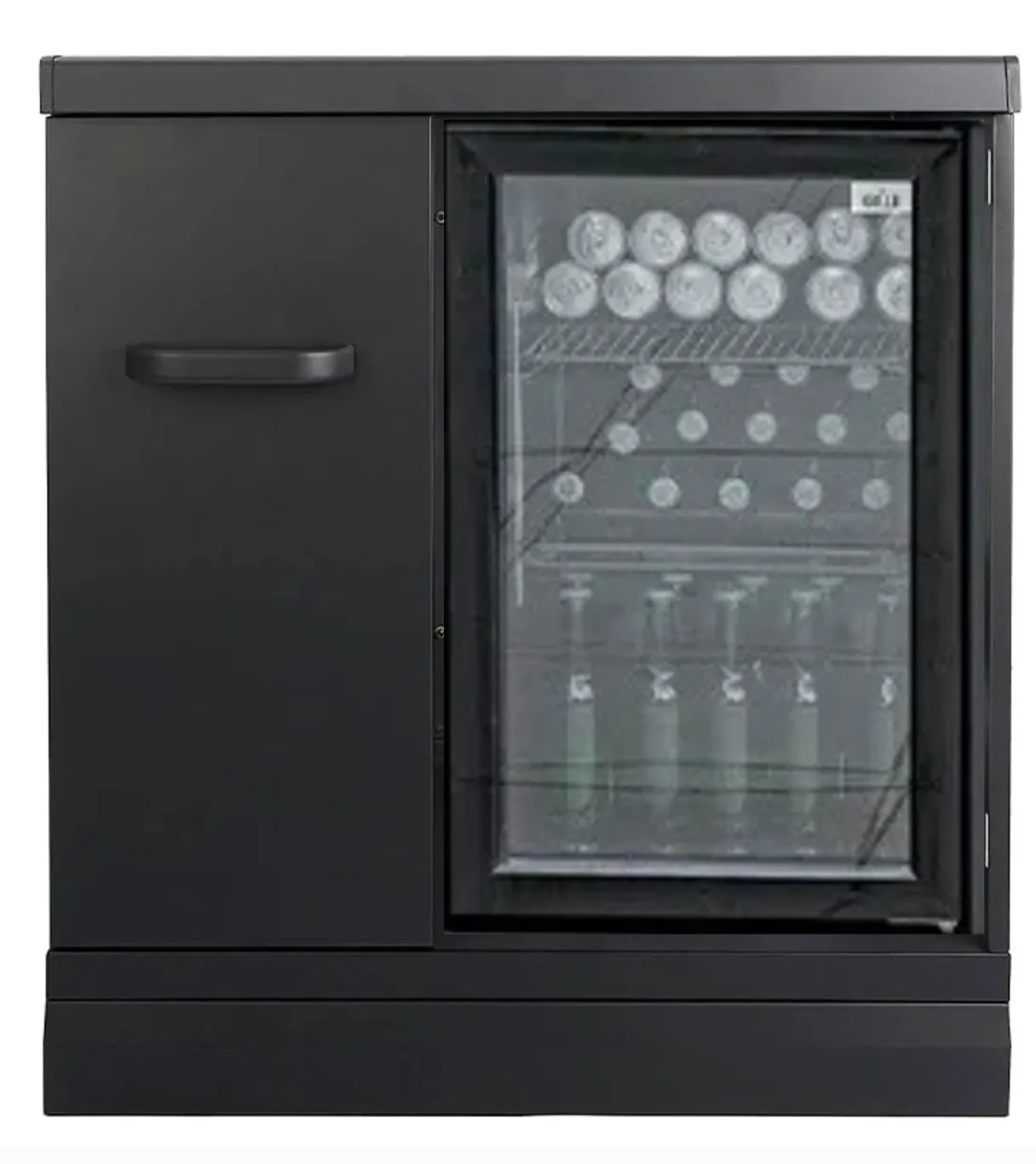 GRLLR Outdoor Kitchen 5 Burner BBQ, Stove unit,Fridge, and Kamado