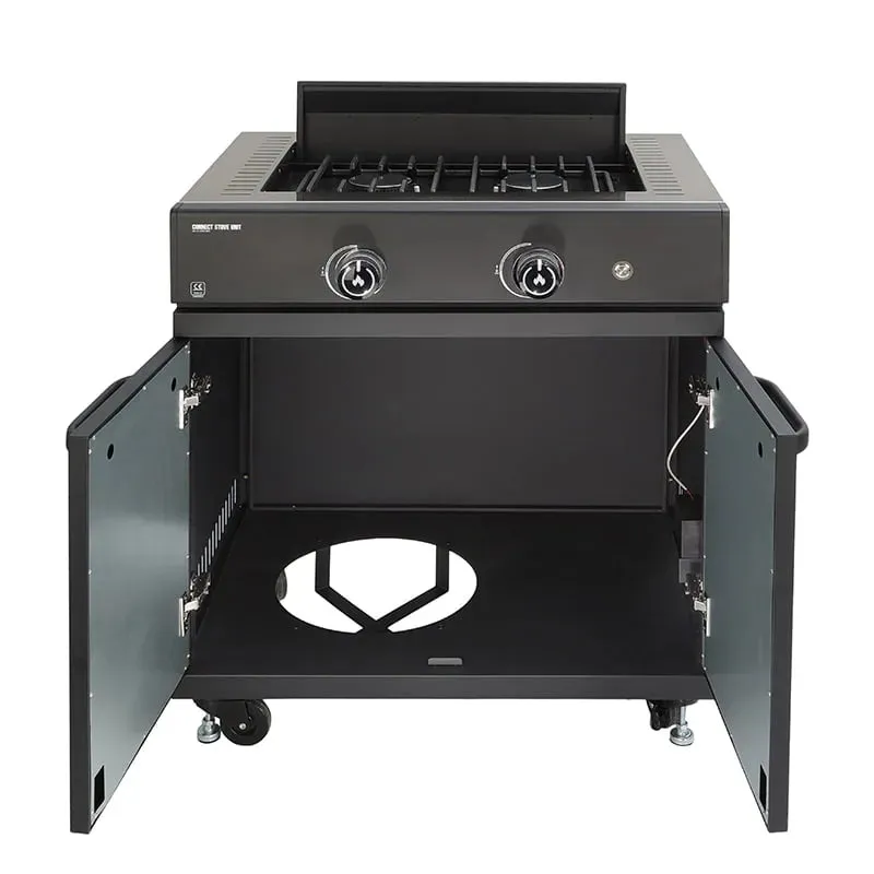 GRLLR Outdoor Kitchen Stove and Open shelve