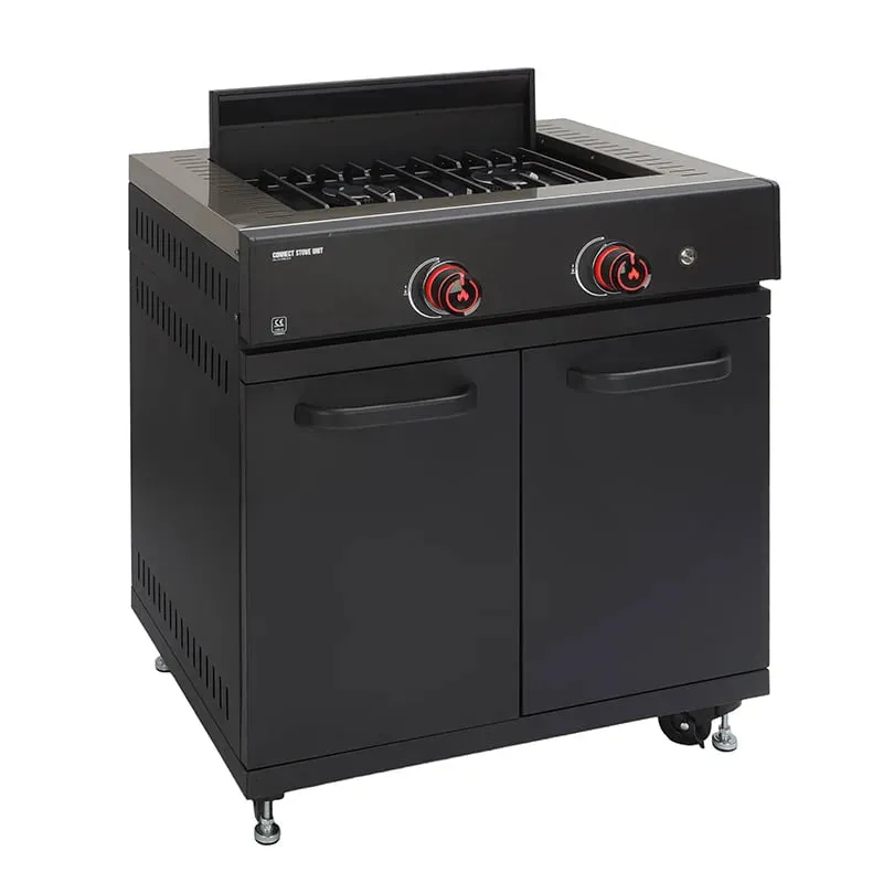 GRLLR Outdoor Kitchen Stove and Open shelve