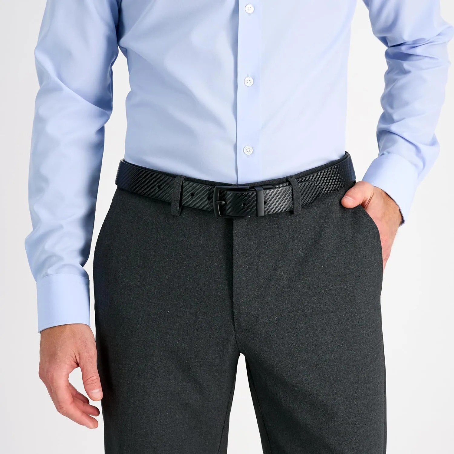 Haggar Men's Two-in-one Reversible Stretch Golf Belt