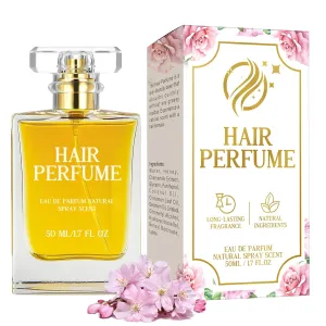 Hair Perfume, Hair Essential Oil Perfume for Women, Pheromone Fragrance for Dry Damaged Hair, Hair Mist with Anti Frizz Nourishing