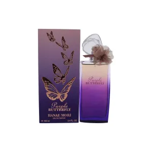 Hanae Mori Purple Butterfly for Women Eau de Parfum Spray, 3.4 Ounce
