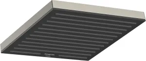 hansgrohe Pulsify E 10-inch Modern Showerhead 1-Spray PowderRain with QuickClean in Brushed Nickel, 24331821