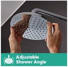 hansgrohe Vernis Blend 8-inch Rain Showerhead 1-Spray Full in Chrome, 2.5 GPM, 26271001