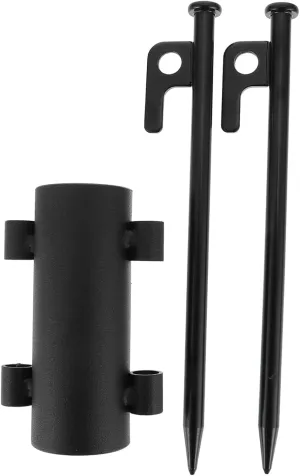 Happyyami Camping Tent Fixator Tarp Pole Holder Awning Rod Fixing Tube Easy Ground Mounting for Stability