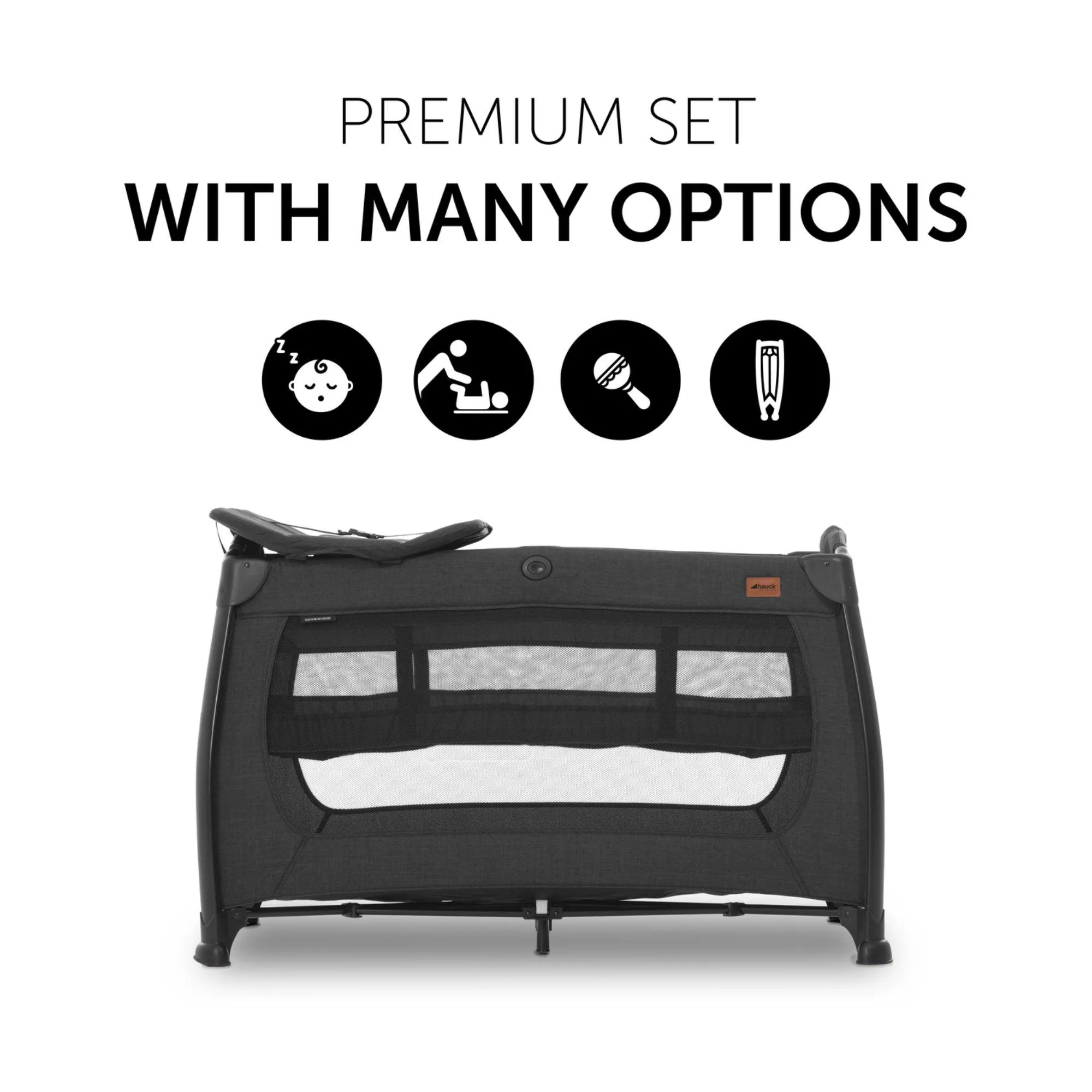 Hauck Play N Relax Center - Melange Black