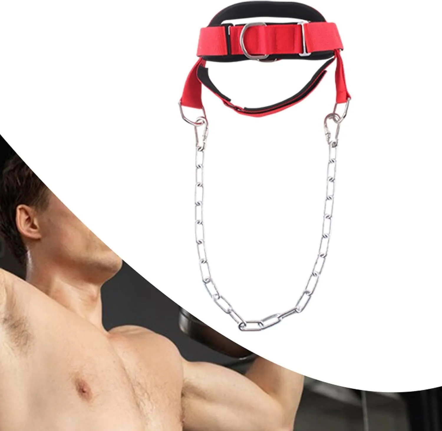 Head Harness for Weight Lifting Wide Padded Strap for Ergonomic Design Multipurpose Comfortable Wearing Adjustable