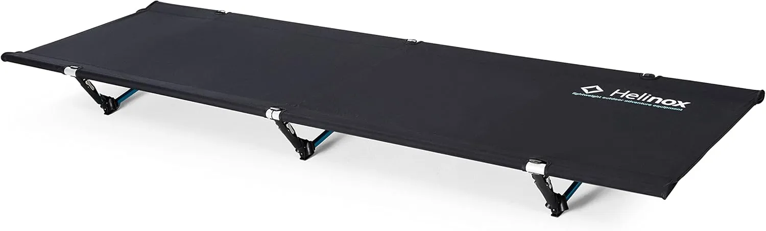Helinox Cot One Lightweight, Compact, Collapsible, Portable Camping Cot, Long, Black
