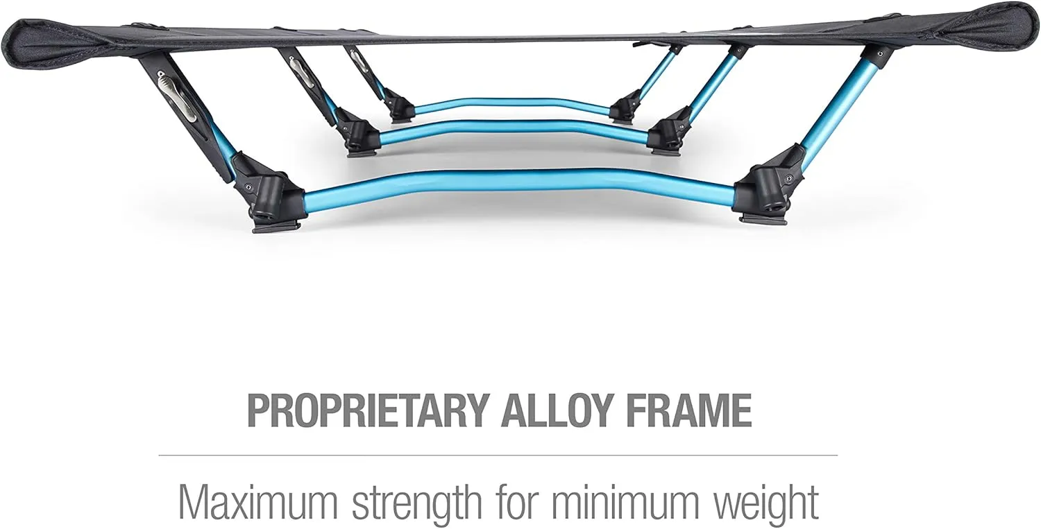 Helinox Cot One Lightweight, Compact, Collapsible, Portable Camping Cot, Long, Black