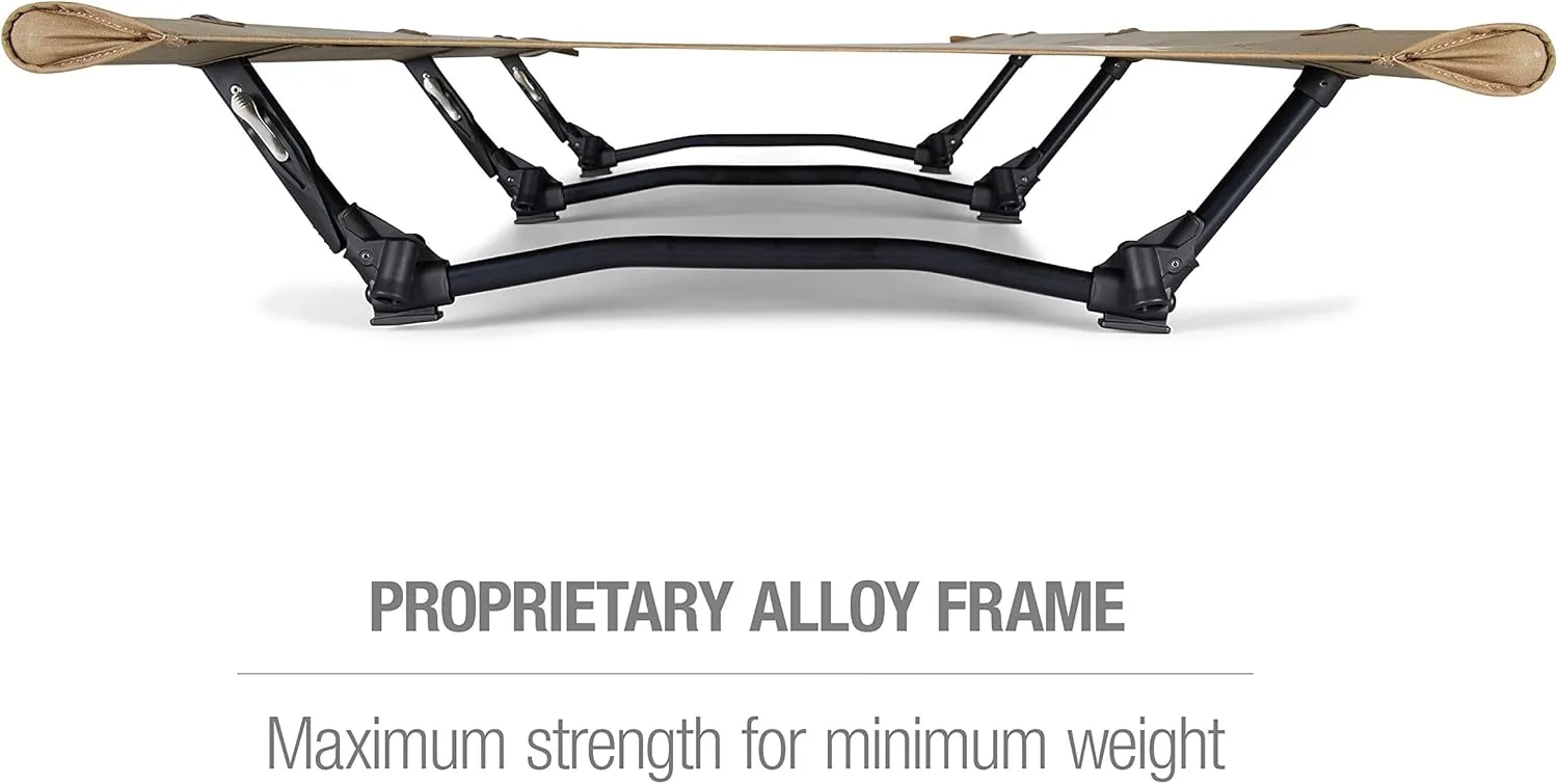 Helinox Cot One Lightweight, Compact, Collapsible, Portable Camping Cot, Long, Coyote Tan