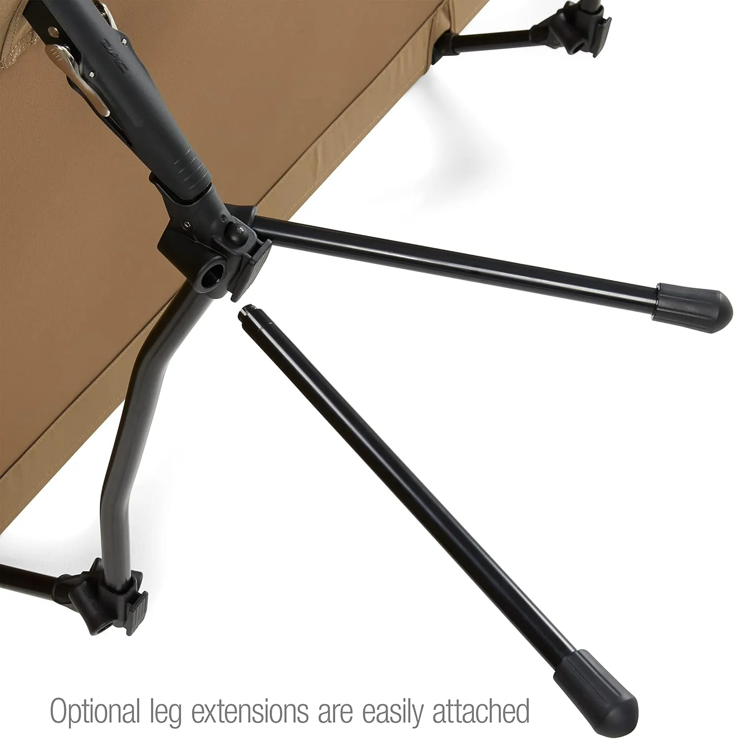 Helinox Cot One Lightweight, Compact, Collapsible, Portable Camping Cot, Long, Coyote Tan