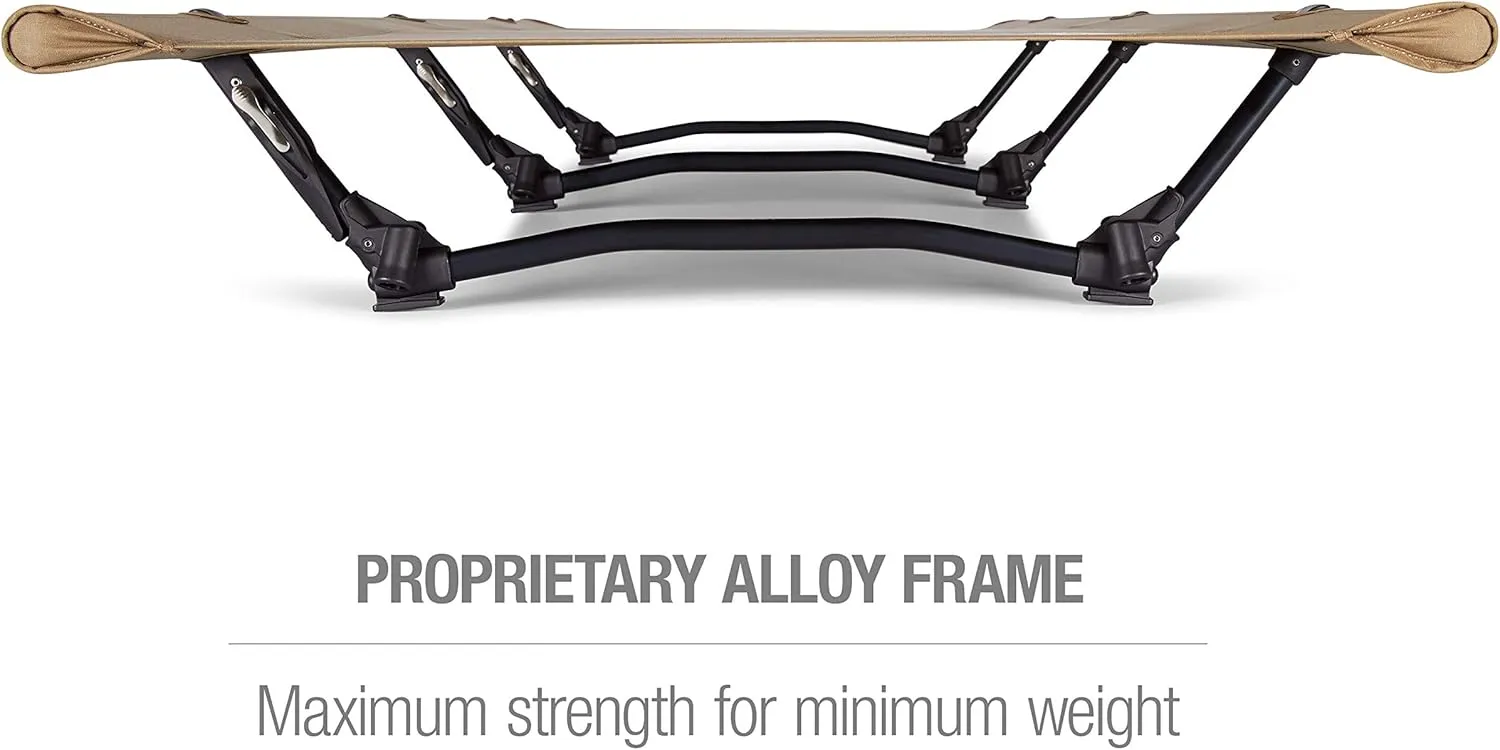 Helinox Cot One Lightweight, Compact, Collapsible, Portable Camping Cot, Regular, Coyote Tan