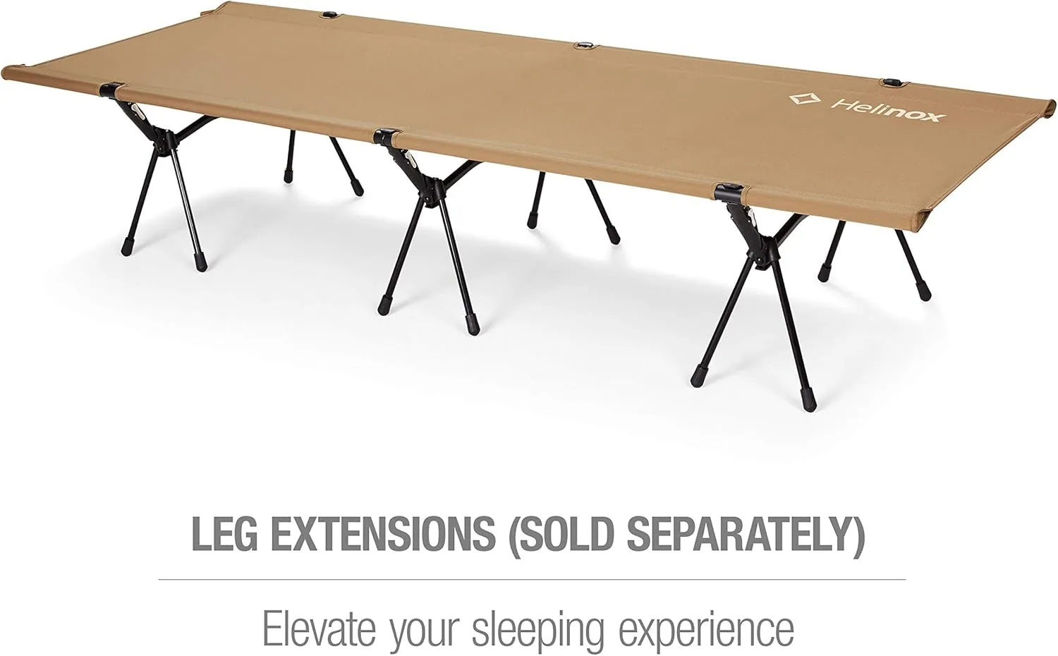 Helinox Cot One Lightweight, Compact, Collapsible, Portable Camping Cot, Regular, Coyote Tan