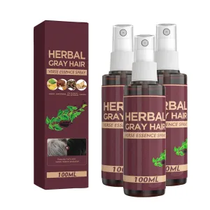 Herbal Essence Hair Spray, Hair Darkening Conditioner Spray, Herbal Hair Coloring Spray, Gray Hair Reverse Herbal Essence Spray, Reverse Grey Hair,100ml (3)