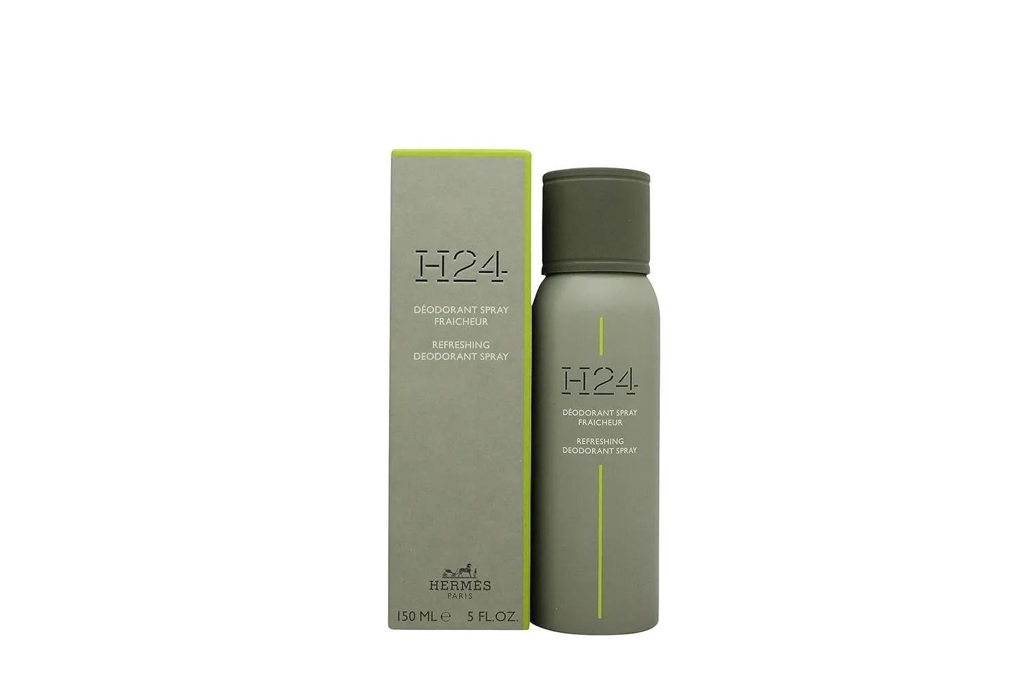 Hermes H24 Refreshing Deodorant Spray for Men, 5.0 Ounce