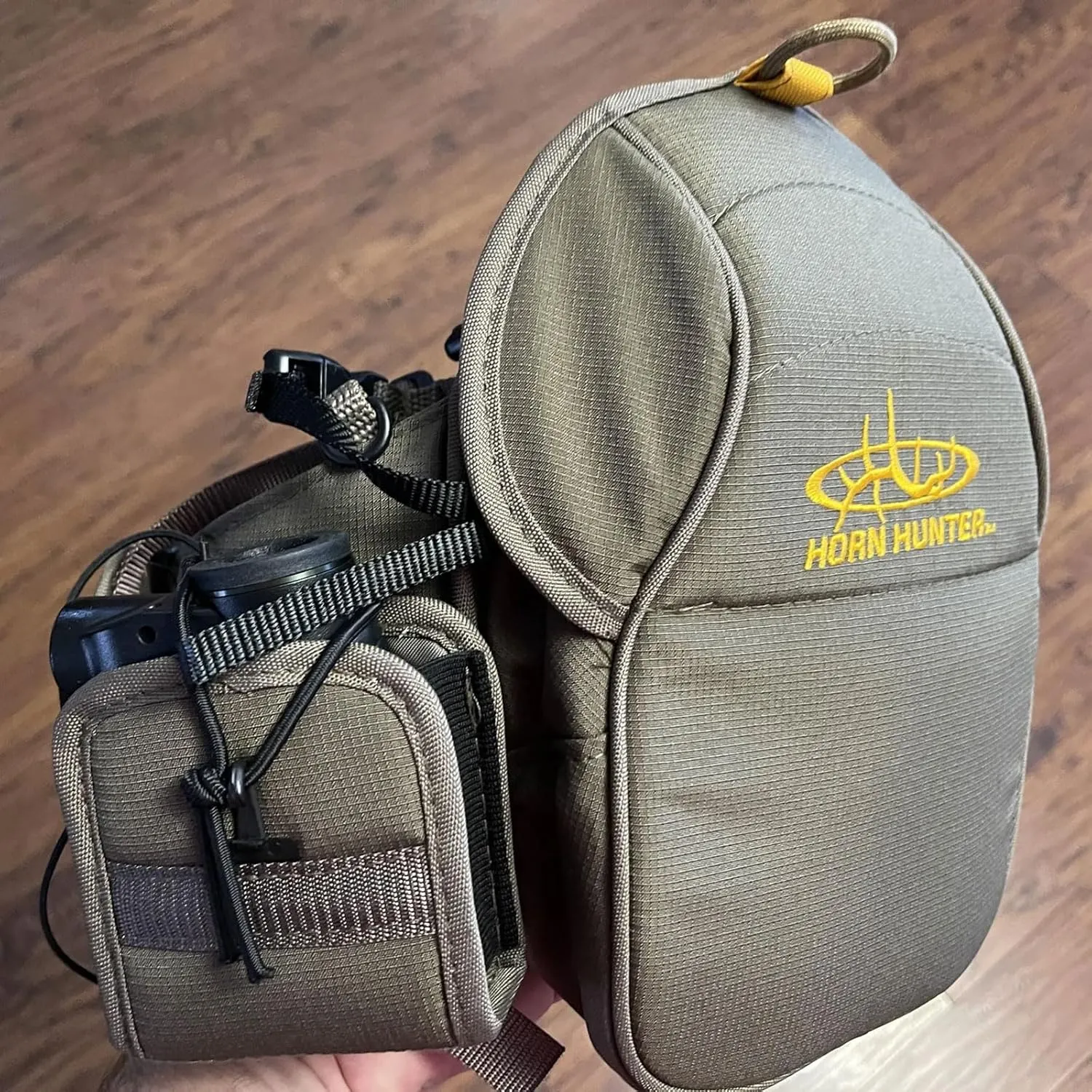 HORN HUNTER OP-X Combo Bino Harness System A073 - Durable Lightweight Hunting Padded Binocular Bag with Rangefinder Case
