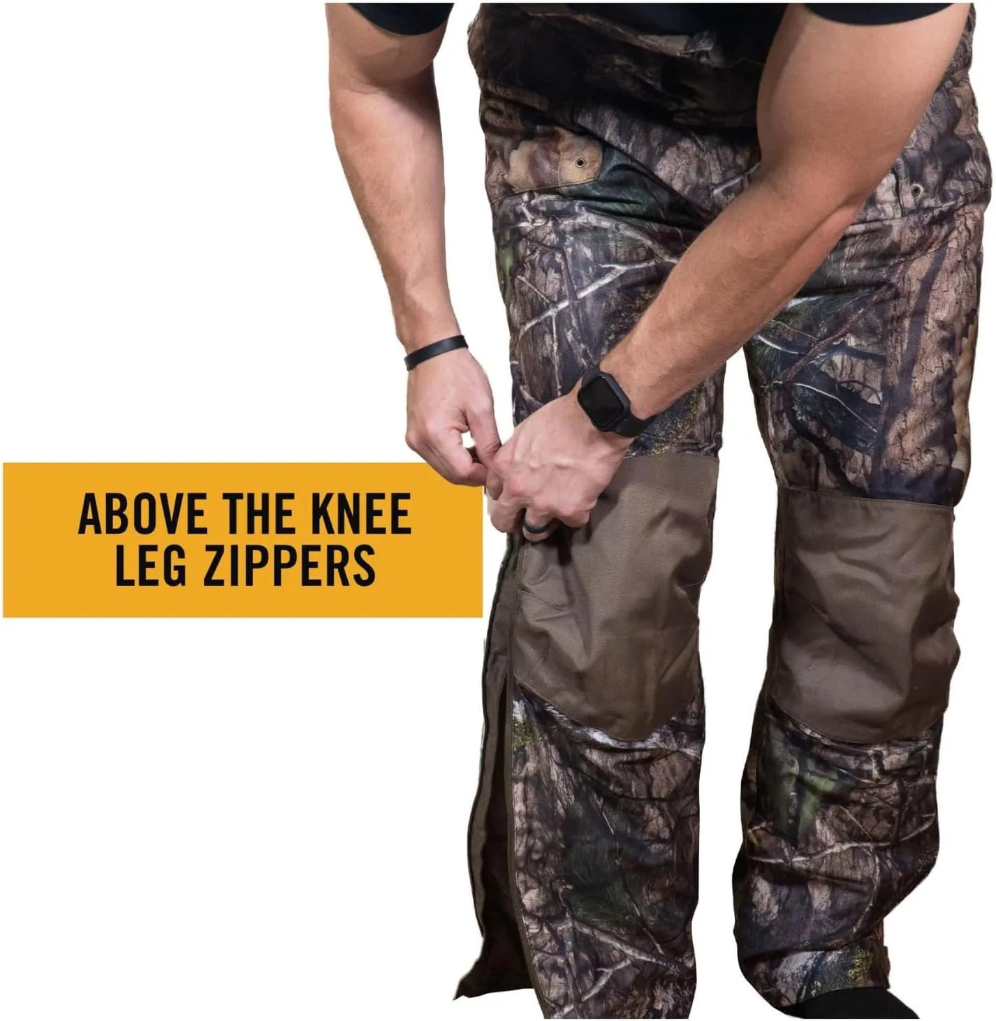 HOT SHOT Men’s Elite Camo Hunting Bib, Waterproof Men’s Camouflage Overalls, Insulated All-Day Cold Weather Hunting Clothes