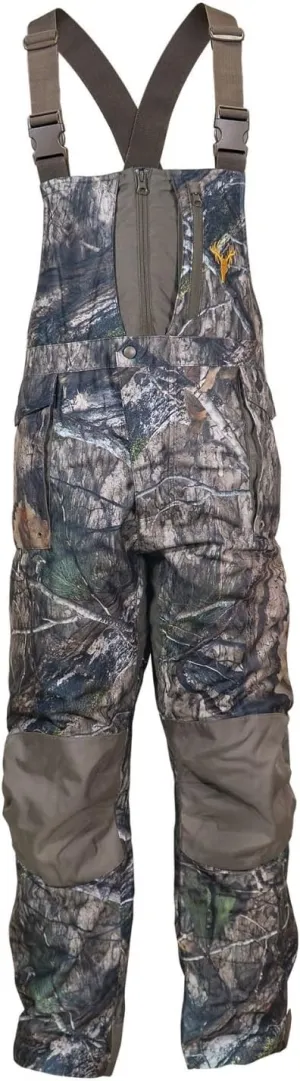 HOT SHOT Men’s Elite Camo Hunting Bib, Waterproof Men’s Camouflage Overalls, Insulated All-Day Cold Weather Hunting Clothes
