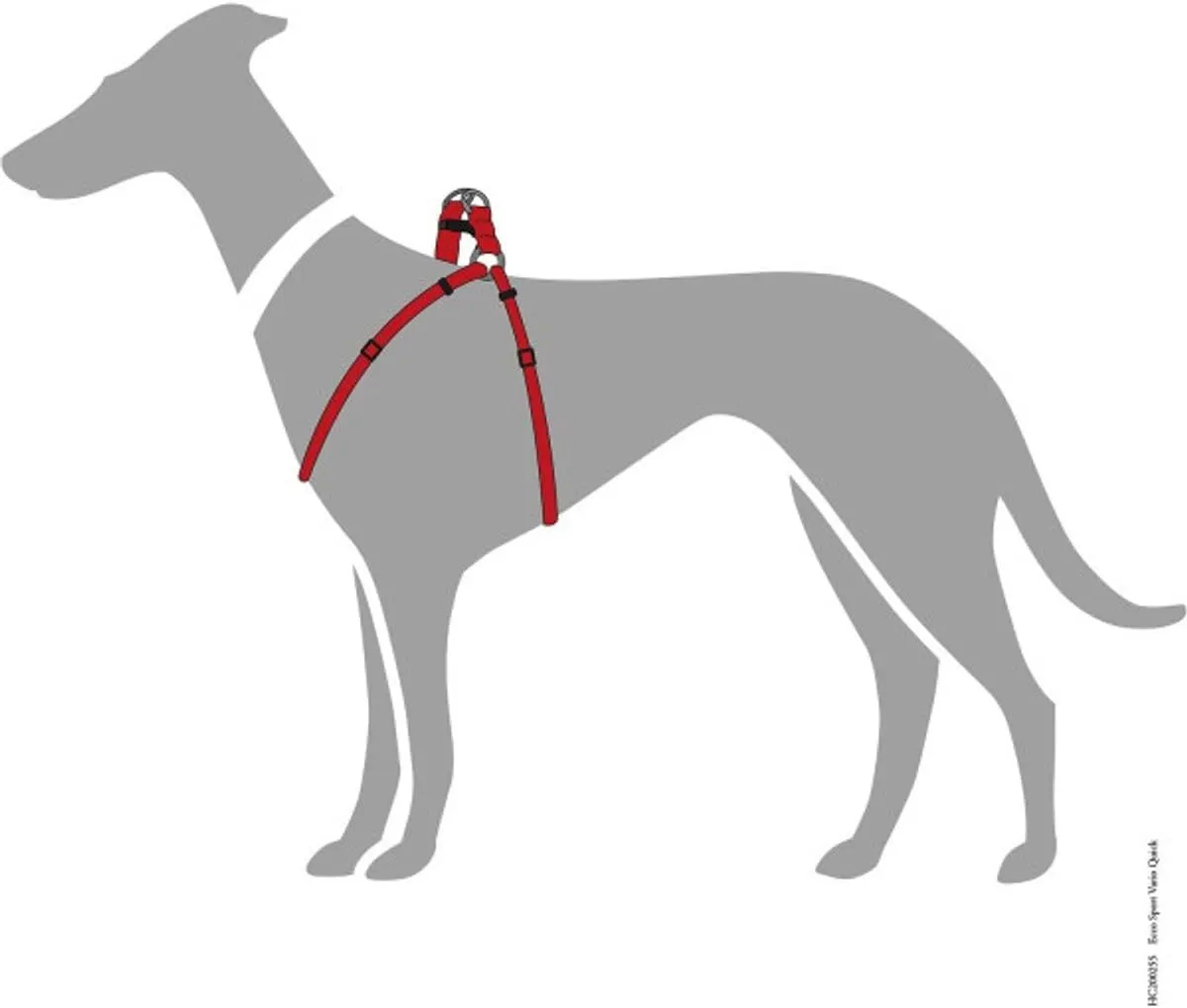 HUNTER Ecco Sport Quick Harness, Large, Red