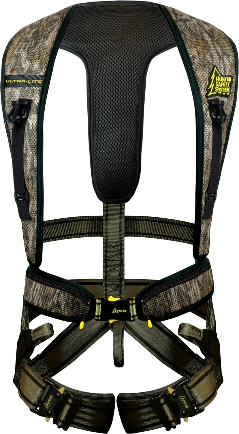 Hunter Safety System Ultra-lite 4X/5X Harness – Padded Lightweight Shock Absorbing Safety Harness for Tree Stand, Hunting Gear & Accessories, Fits Up to 400 Pounds