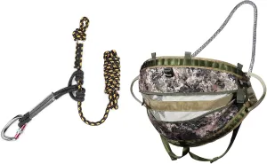 Hunting Saddle The Gen 2 and Tree Stand Safety Rope: Durable Safety Harness Lifelines Lineman's Rope, Lightweight Tree Stand Safety Line, Tree Tether Rope, Rope-Style Treestrap